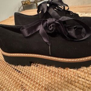 Ron White suede Women's Loafers with Ribbon Detail